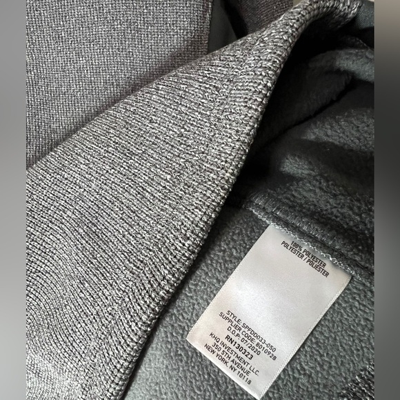 Spyder Sweater Mens Medium Gray Black Outbound Half Zip Pullover Ski Outdoor - Picture 5 of 6